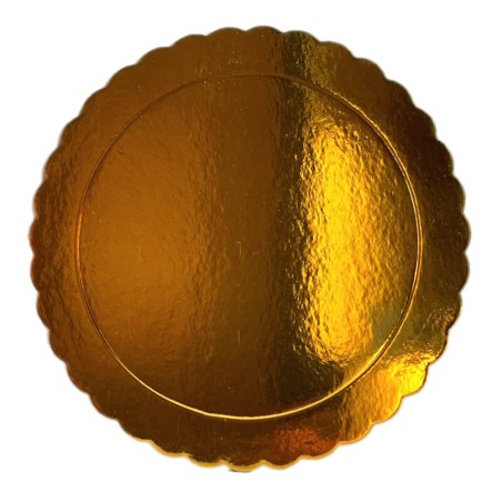 BASE PARA TARTA 35CM 3MM ORO REDONDO