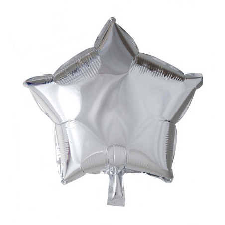 GLOBO ESTRELLA 46CM PLATA FOIL