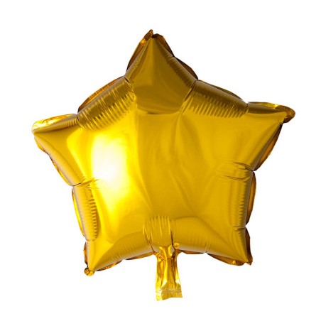 GLOBO ESTRELLA 46CM ORO FOIL