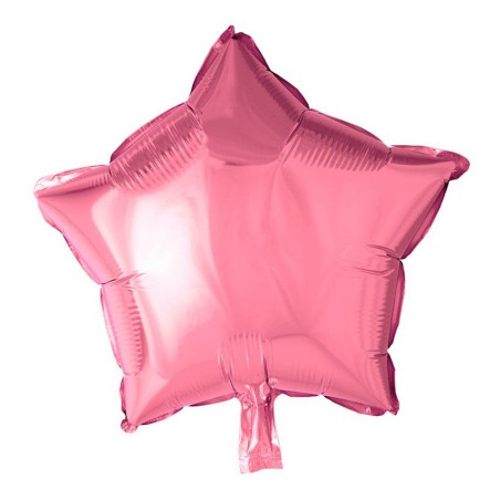 GLOBO ESTRELLA ROSA 46CM FOIL