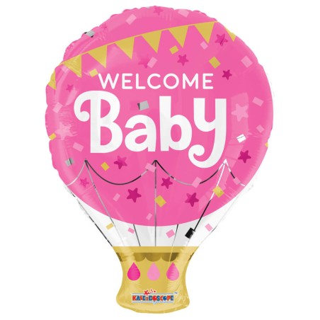 GLOBO BEBE ROSA FOIL 