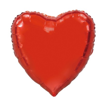GLOBO CORAZON 92CM ROJO FOIL 