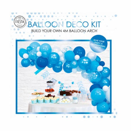 KIT GLOBOS AZULES PARA DECORACION