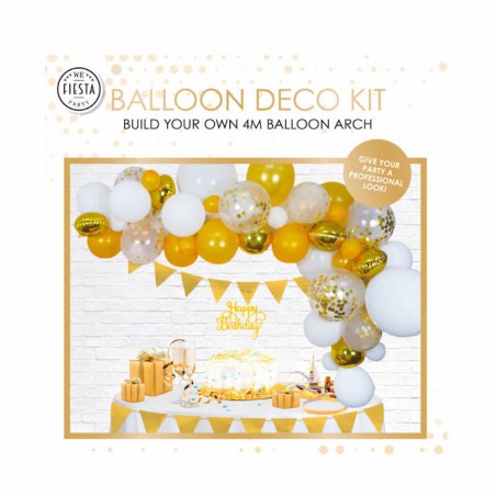 KIT GLOBOS ORO PARA DECORACION