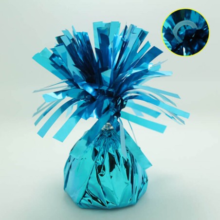 PESO PARA GLOBOS - AZUL CLARO 170GR FOIL