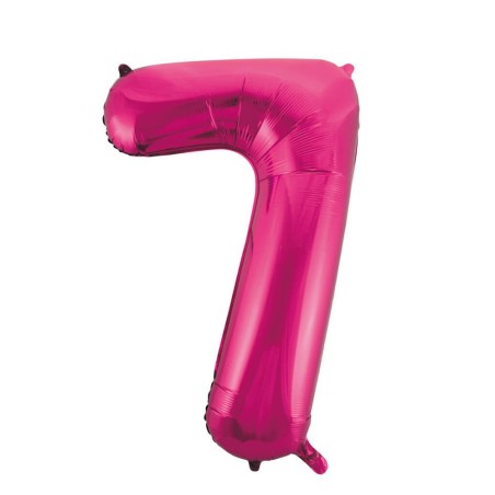 GLOBO NÚMERO 7 ROSA 86CM