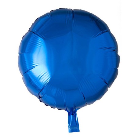 GLOBO REDONDO 46CM AZUL MARINO FOIL