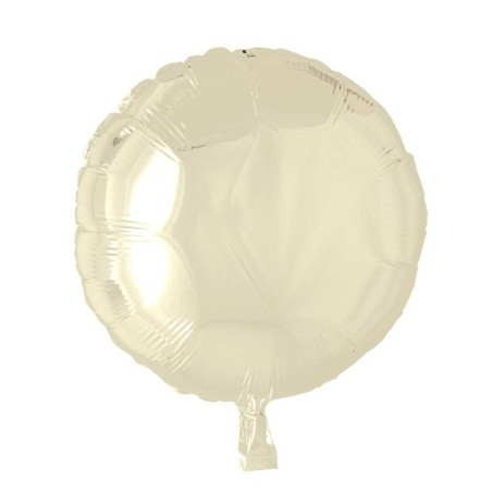 GLOBO REDONDO MARFIL 46CM FOIL
