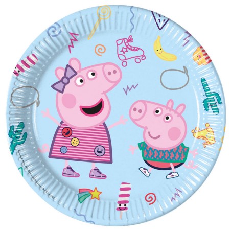 PLATOS PEPPA PIG 23CM/8UND