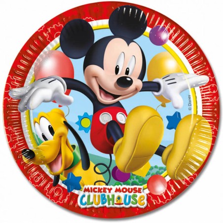 PLATOS MICKEY MOUSE - 23CM/8UND