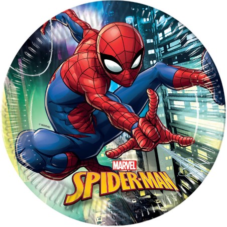 PLATOS SPIDERMAN - 23 CM/8UND