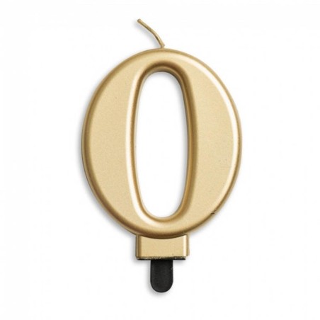 VELA CUMPLEAÑOS Nº 0 ORO