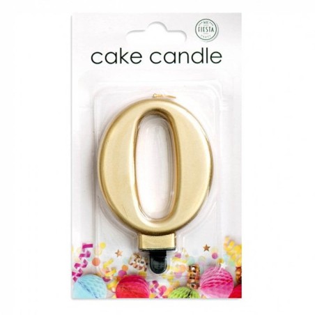 VELA CUMPLEAÑOS Nº 0 ORO