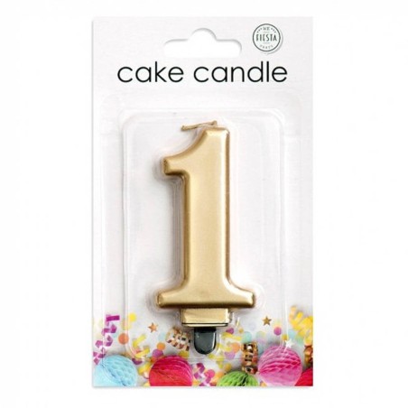 VELA CUMPLEAÑOS Nº 1 ORO