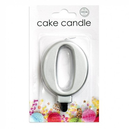 VELA CUMPLEAÑOS Nº 0 PLATA
