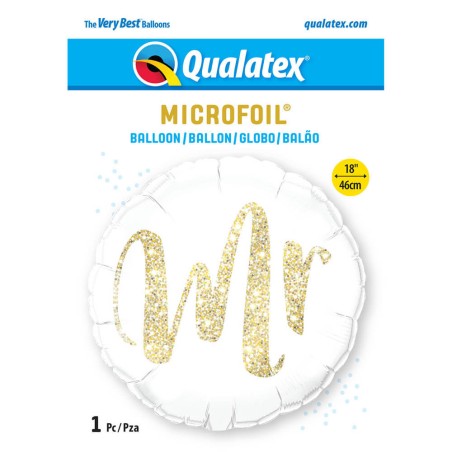 GLOBO MR ORO 45CM REDONDO 