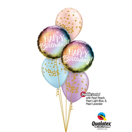 GLOBO CUMPLEAÑOS LUNARES IRIS 45CM 