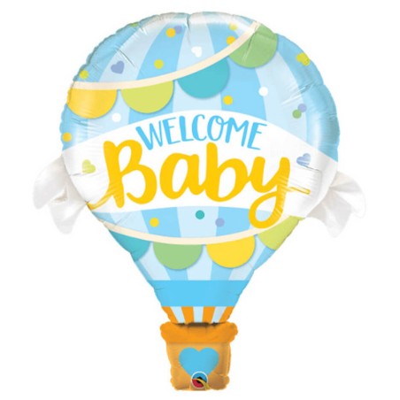 GLOBO BIENVENIDO BEBE NIÑO GLOBO 105CM 