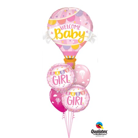 GLOBO BIENVENIDO NIÑA ROSA GLOBO 105CM 