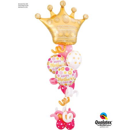 GLOBO CORONA ORO 102CM 