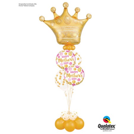 GLOBO CORONA ORO 102CM 