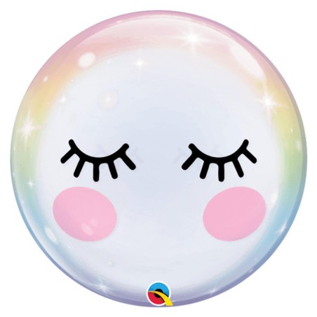 GLOBO BURBUJA PESTAÑAS 55CM 