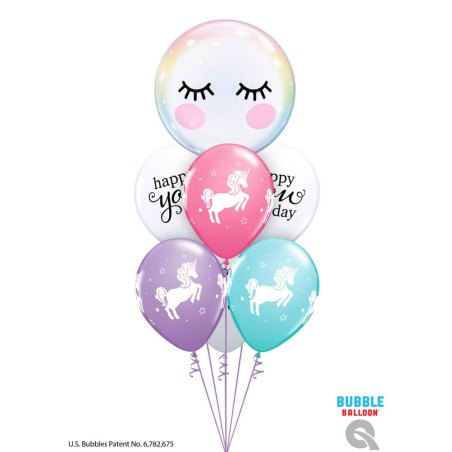 GLOBO BURBUJA PESTAÑAS 55CM 