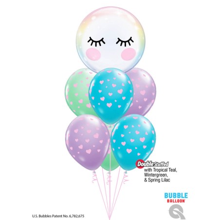 GLOBO BURBUJA PESTAÑAS 55CM 