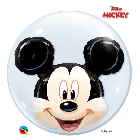 GLOBO DOBLE BURBUJA MICKEY MOUSE 60CM