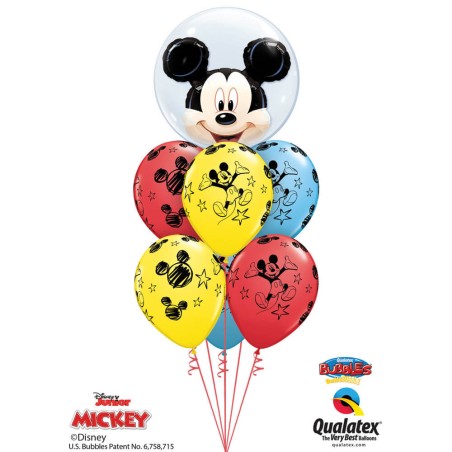 GLOBO DOBLE BURBUJA MICKEY MOUSE 60CM