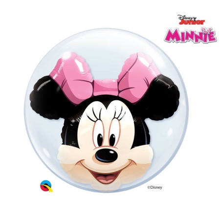 GLOBO DOBLE BURBUJA MINNIE MOUSE 60CM