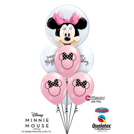 GLOBO DOBLE BURBUJA MINNIE MOUSE 60CM