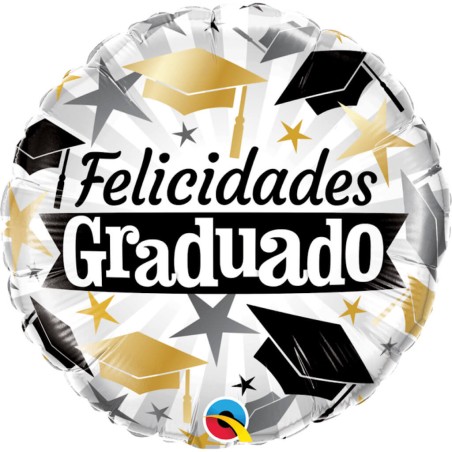 GLOBO GRADUADO FELICIDADES 45CM 