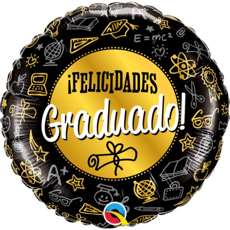 GLOBO GRADUACION DIPLOMA 45CM