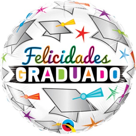 GLOBO GRADUACION FELICIDADES 45CM 
