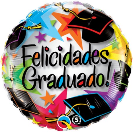 GLOBO FELICIDADES GRADUADO 45CM 
