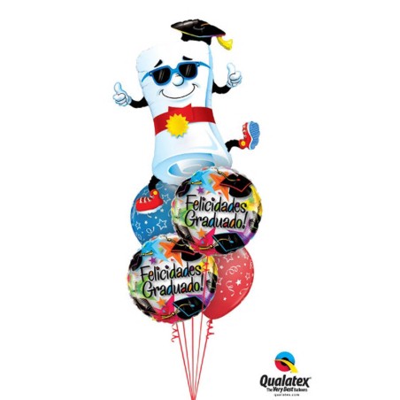 GLOBO FELICIDADES GRADUADO 45CM 