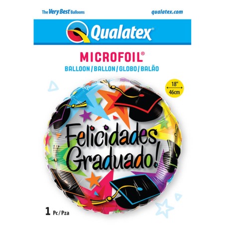 GLOBO FELICIDADES GRADUADO 45CM 