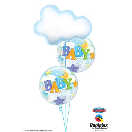 GLOBO LUNA BEBE NIÑO BURBUJA 55CM 