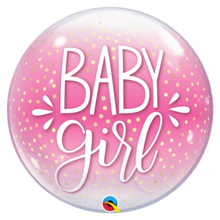 GLOBO BURBUJA BABY GIRL - TOPITOS 55CM
