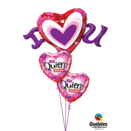 GLOBO CORAZÓN - TE QUIERO 45CM