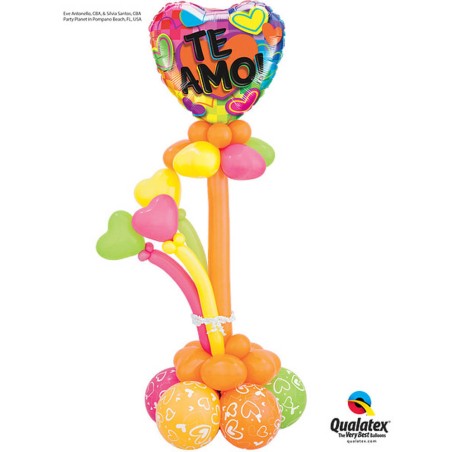 GLOBO TE AMO COLORES 45CM