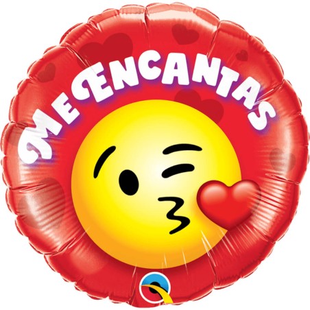 GLOBO ME ENCANTAS EMOJI 45CM 