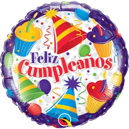 GLOBO CUMPLEAÑOS CUPCAKES 45CM 