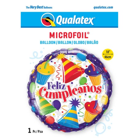 GLOBO CUMPLEAÑOS CUPCAKES 45CM 