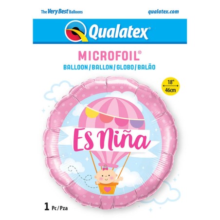 GLOBO ES NIÑA GLOBO 45CM