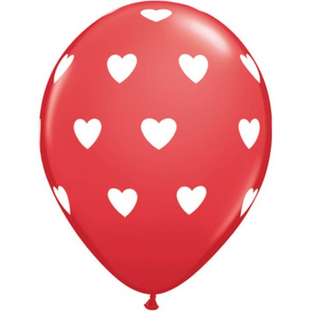 GLOBOS CORAZON LATEX - 6 UND