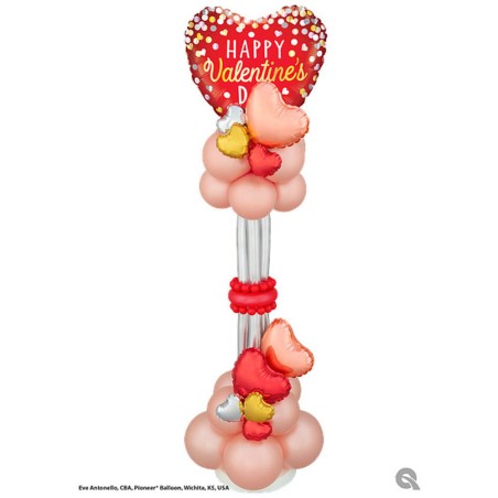 GLOBO CORAZON ROJO 10CM FOIL 