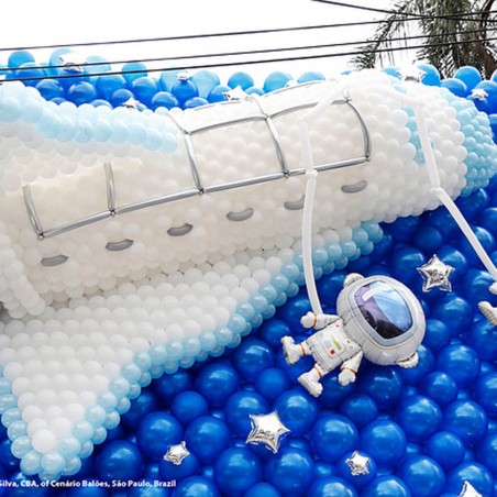 GLOBO ESTRELLA PLATA FOIL 22CM 