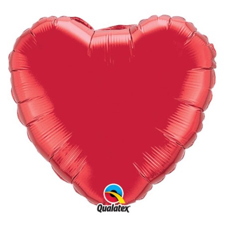 GLOBO CORAZON ROJO 22CM FOIL 